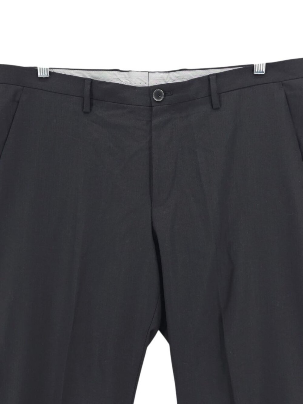HUGO BOSS Men’s Black Dress Pants The Keys11 Shaft2 100% Wool 44R 39x30.5